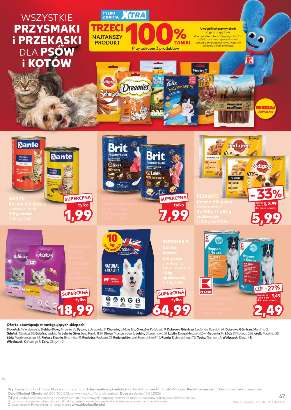 Leták Kaufland gazetka Dąbrowa Górnicza Gołonóg, Polsko - strana 67