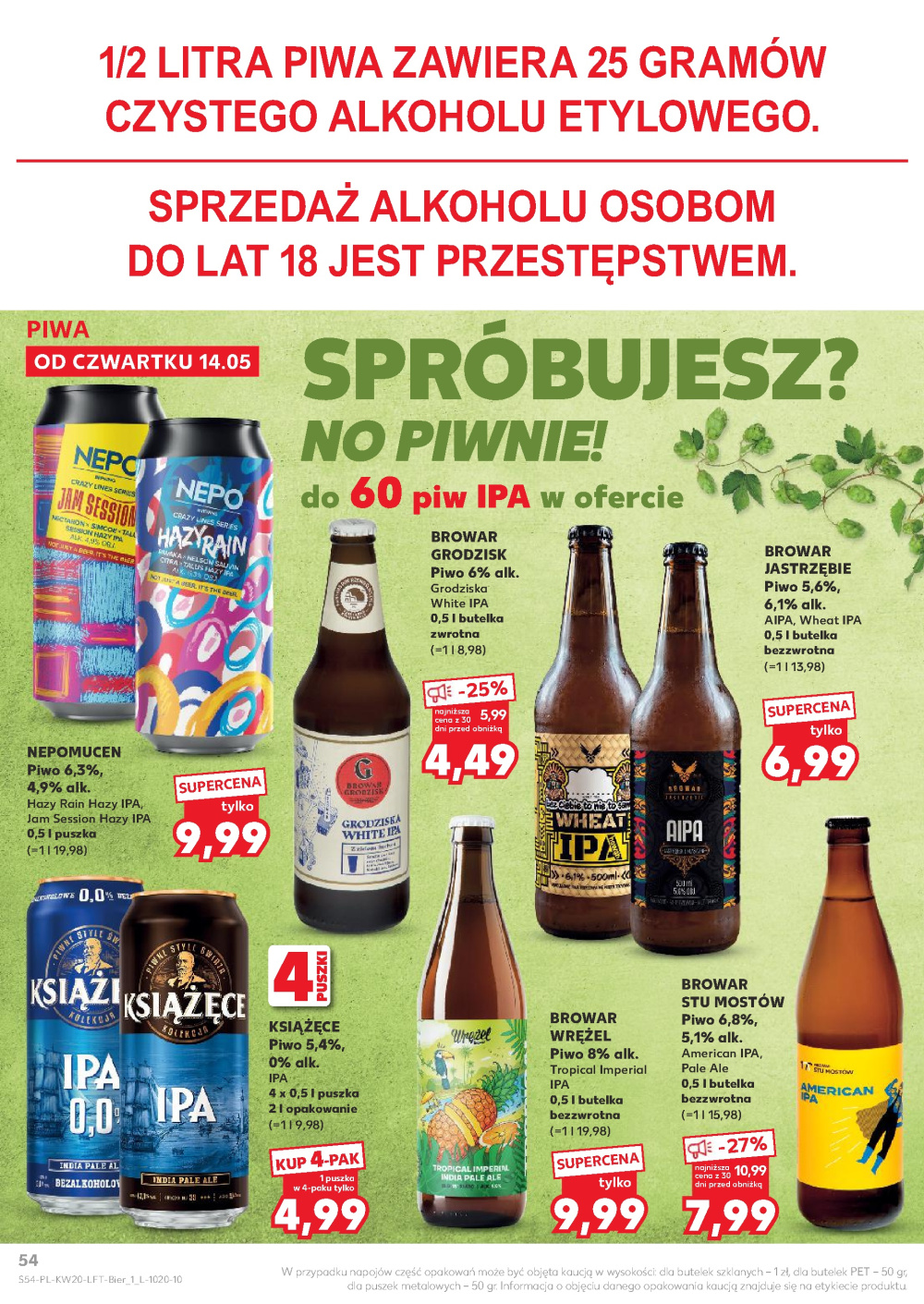 Leták Kaufland gazetka Kraków Prądnik Biały, Polsko - strana 54