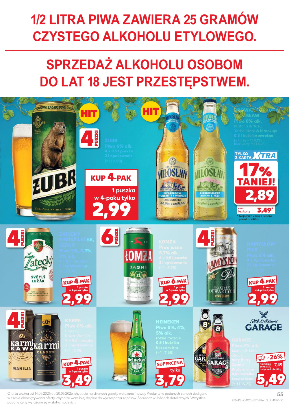Leták Kaufland gazetka Kraków Prądnik Biały, Polsko - strana 55