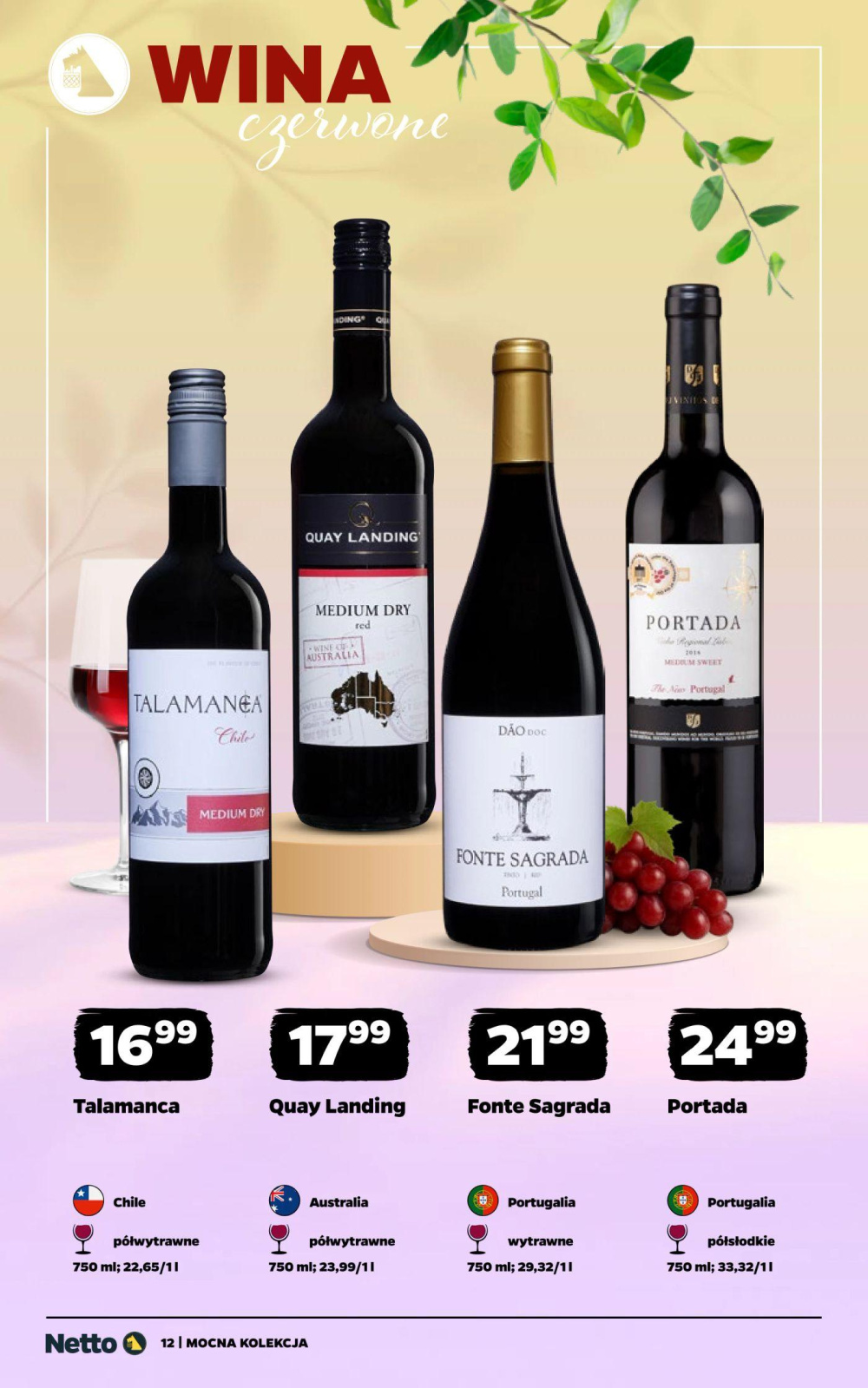 Leták Netto gazetka - Wina, Polsko - strana 12