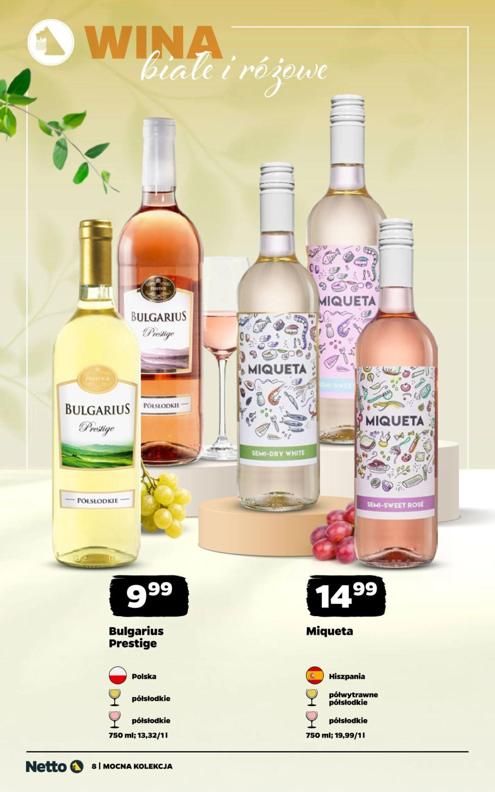 Leták Netto gazetka - Wina, Polsko - strana 8