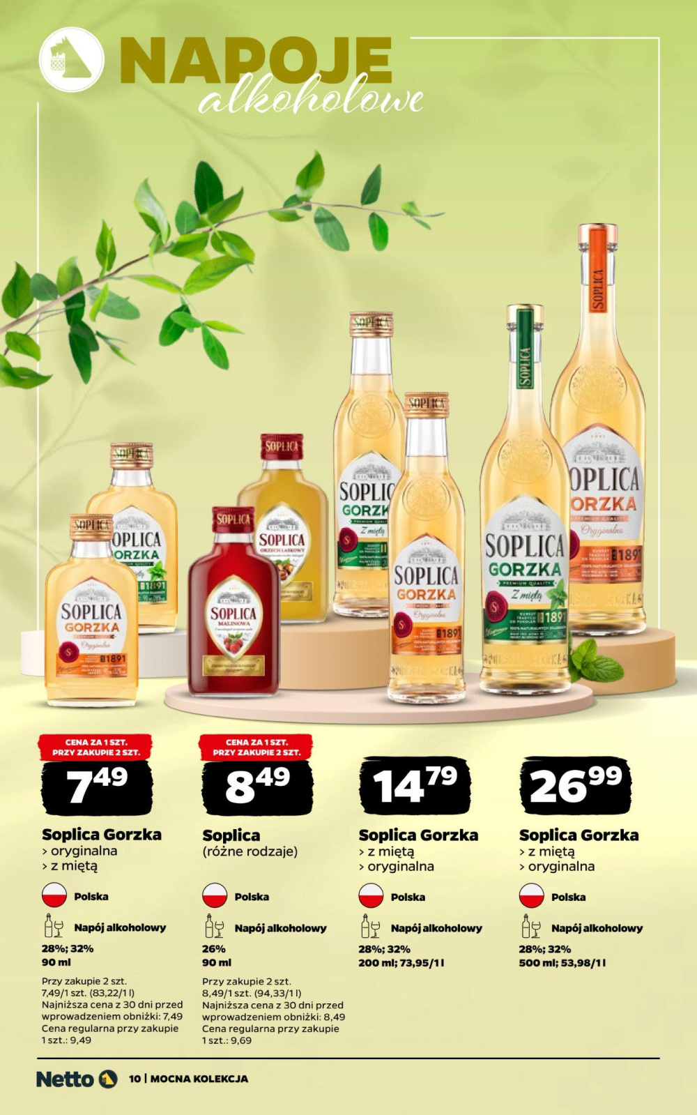 Leták Netto gazetka - Mocne Alkohole, Polsko - strana 10