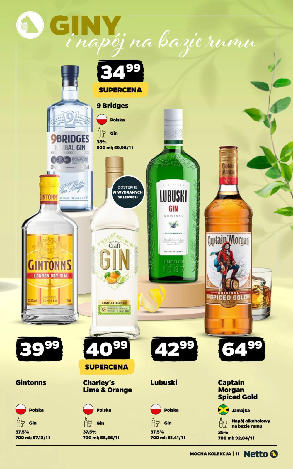 Leták Netto gazetka - Mocne Alkohole, Polsko - strana 11