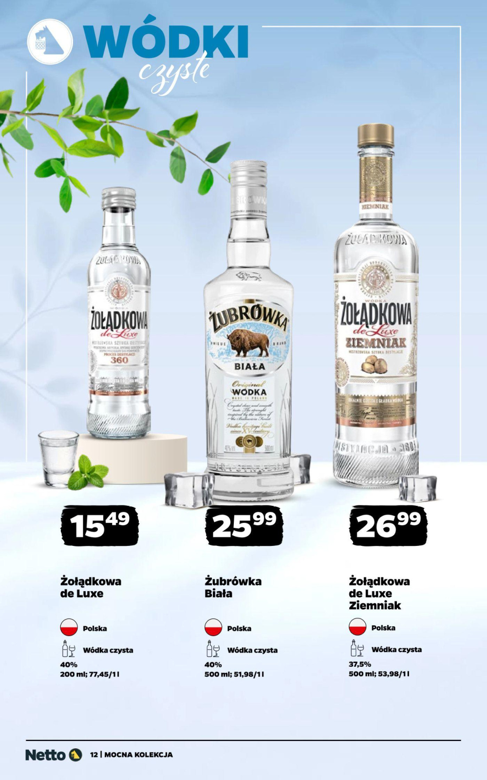 Leták Netto gazetka - Mocne Alkohole, Polsko - strana 12