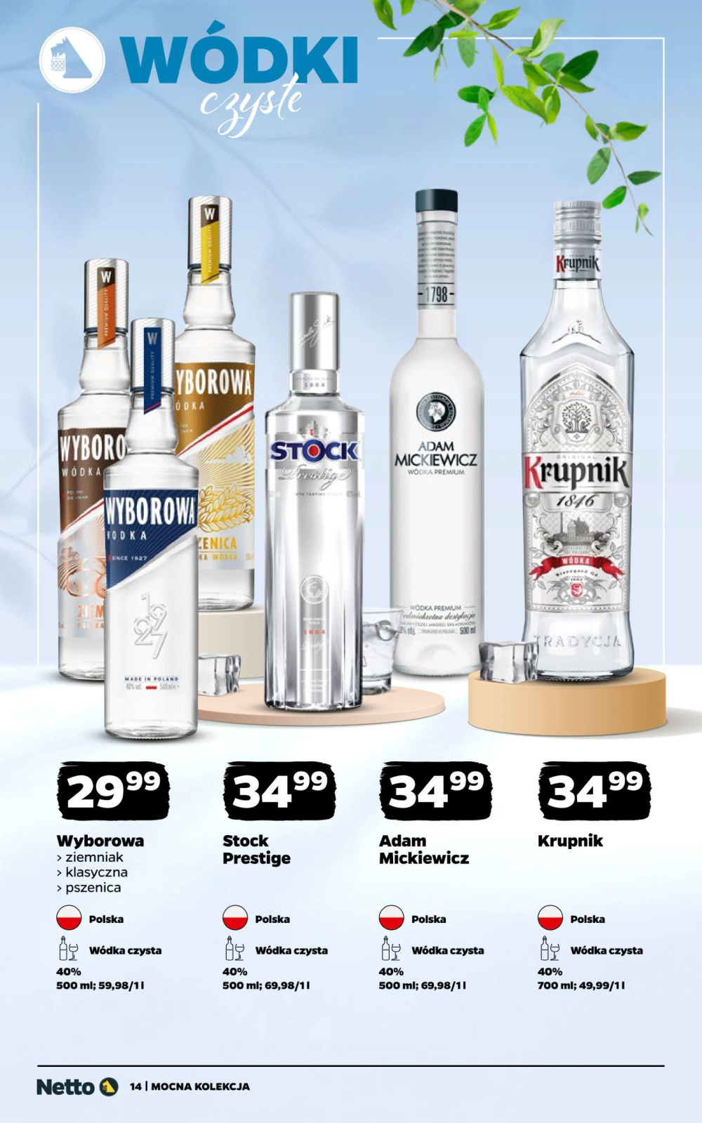 Leták Netto gazetka - Mocne Alkohole, Polsko - strana 14