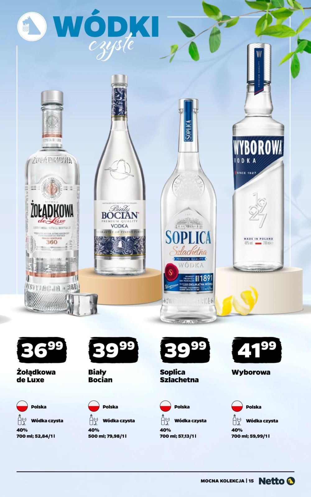 Leták Netto gazetka - Mocne Alkohole, Polsko - strana 15