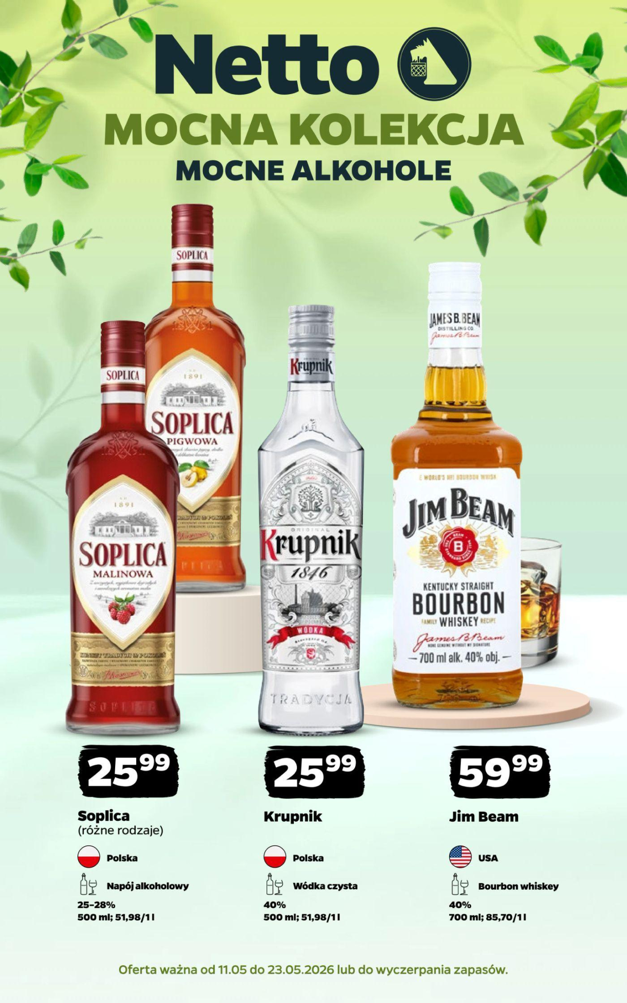 Netto gazetka - Mocne Alkohole od 11. 05. 2026