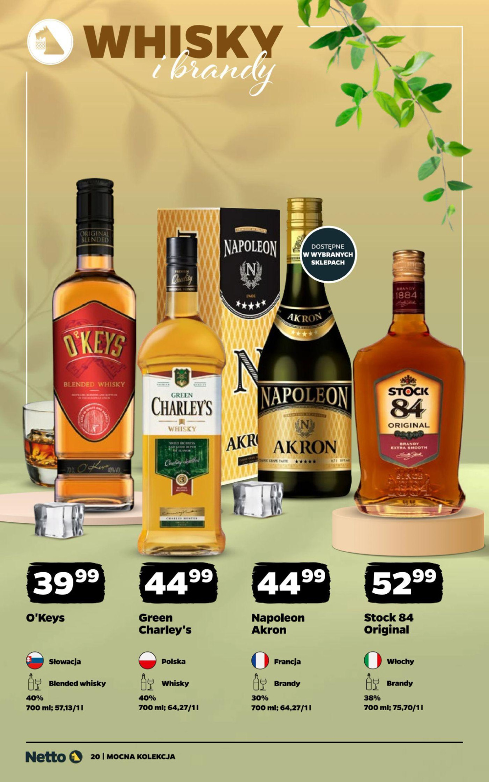 Leták Netto gazetka - Mocne Alkohole, Polsko - strana 20