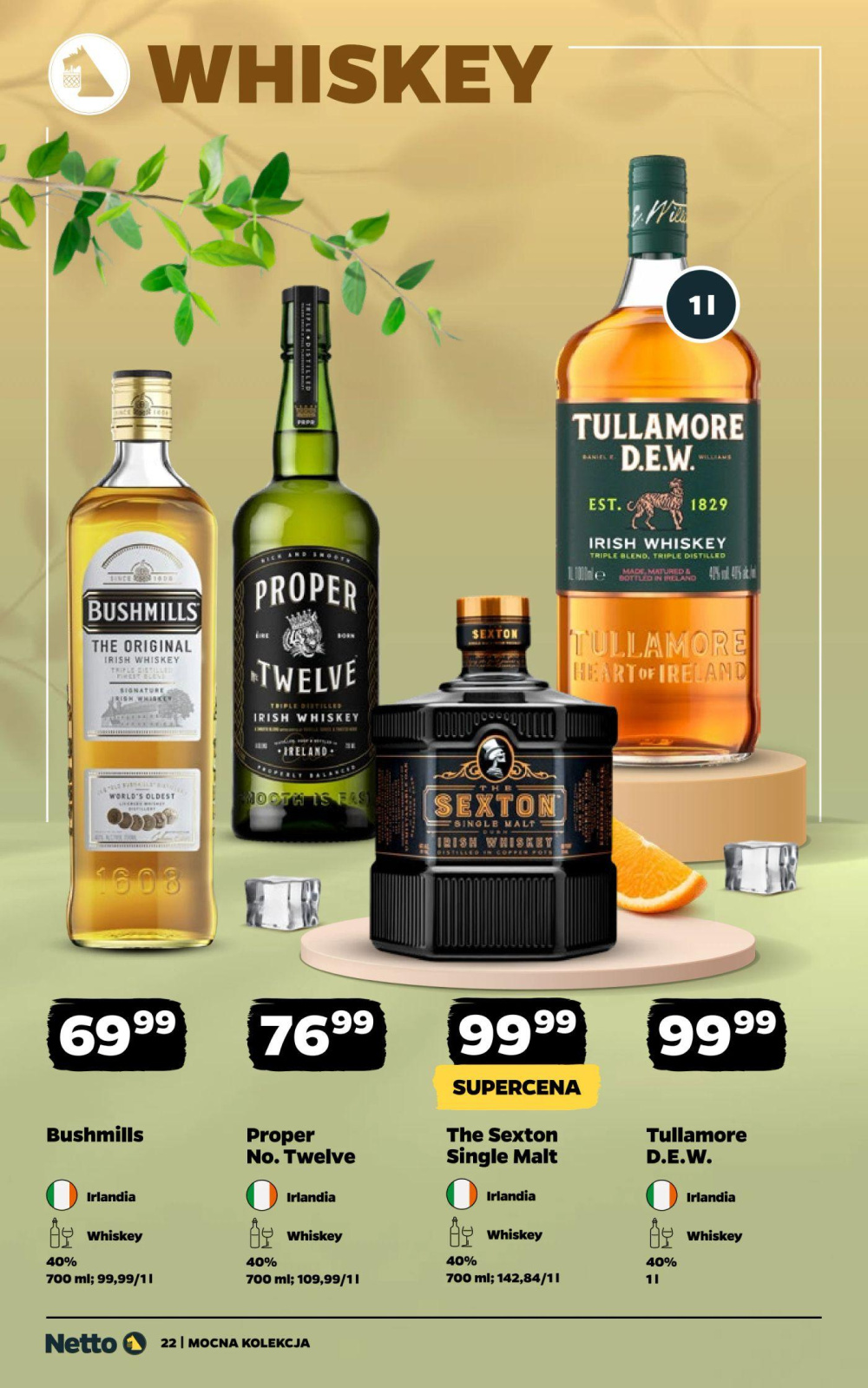 Leták Netto gazetka - Mocne Alkohole, Polsko - strana 22