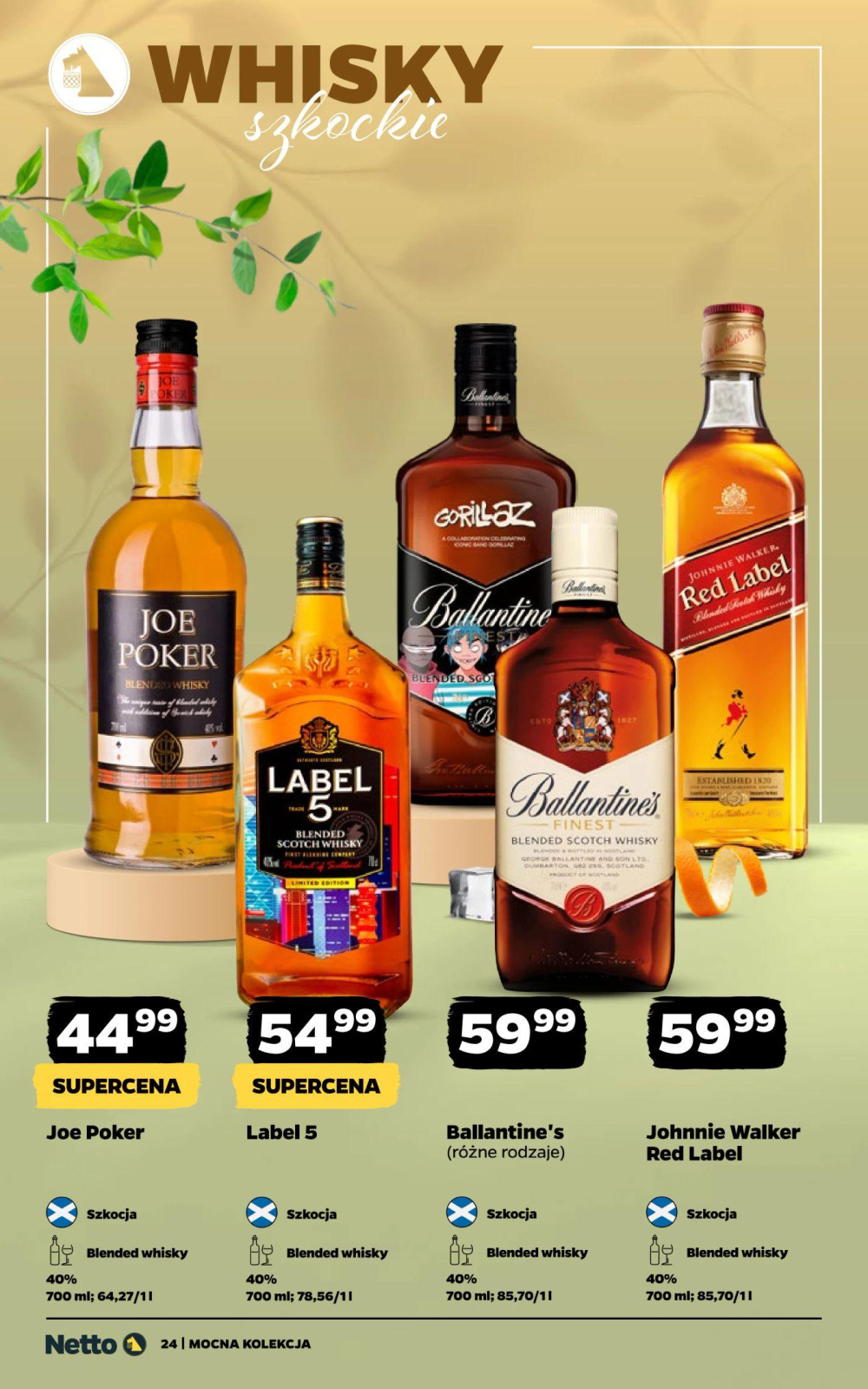 Leták Netto gazetka - Mocne Alkohole, Polsko - strana 24