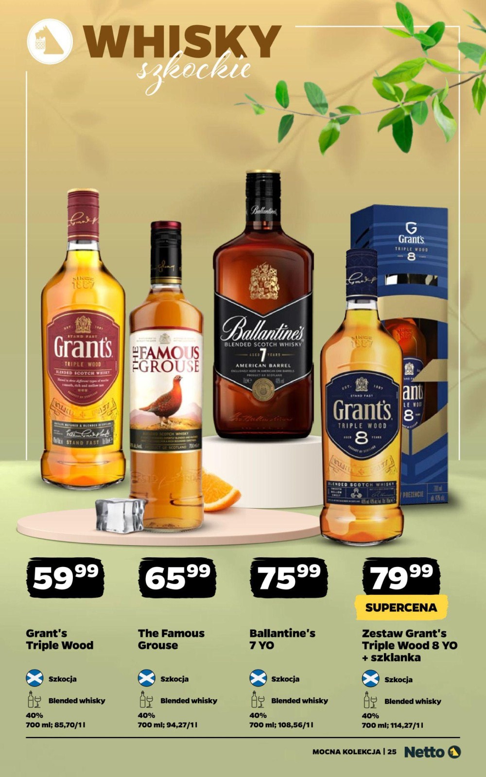 Leták Netto gazetka - Mocne Alkohole, Polsko - strana 25