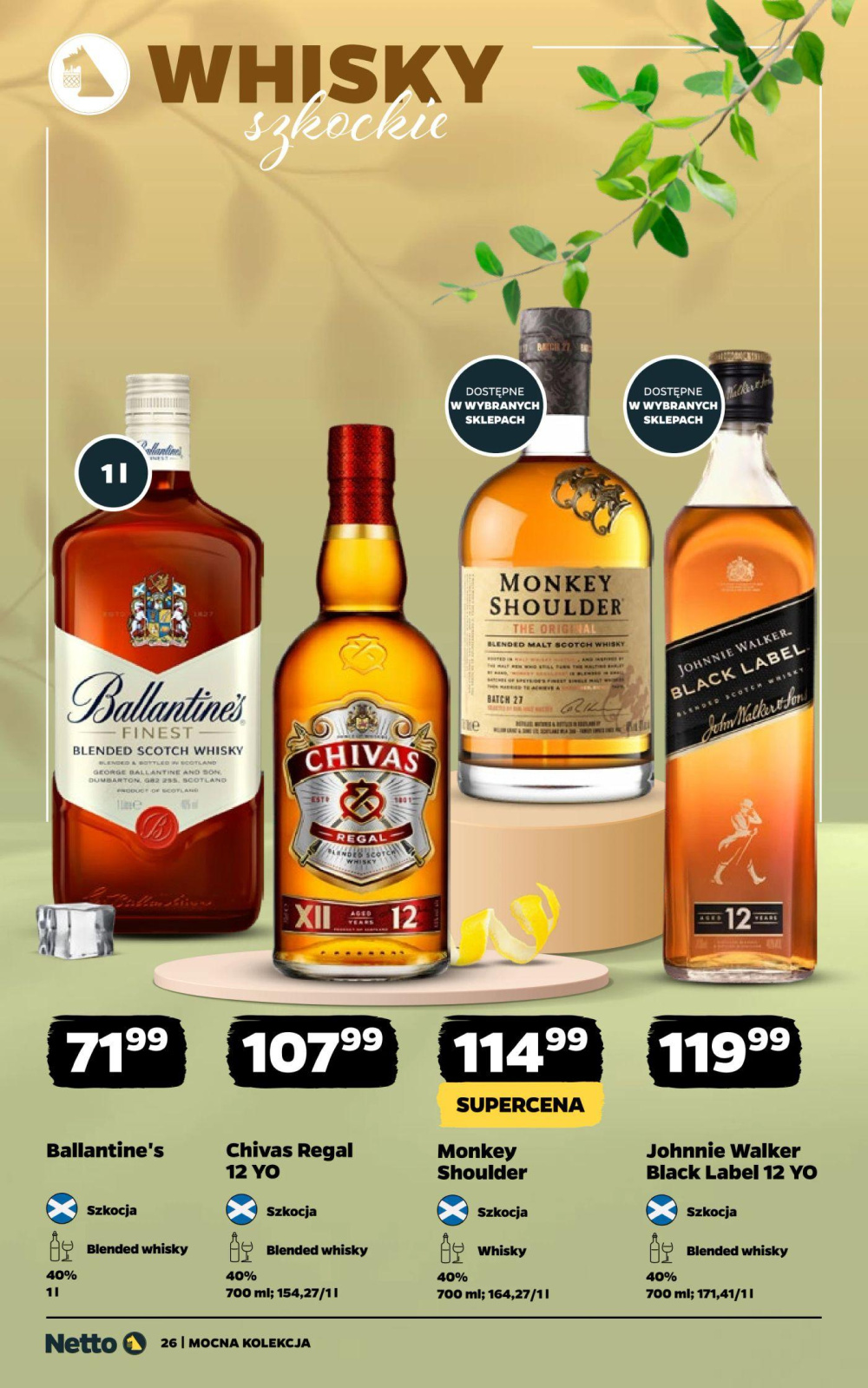 Leták Netto gazetka - Mocne Alkohole, Polsko - strana 26
