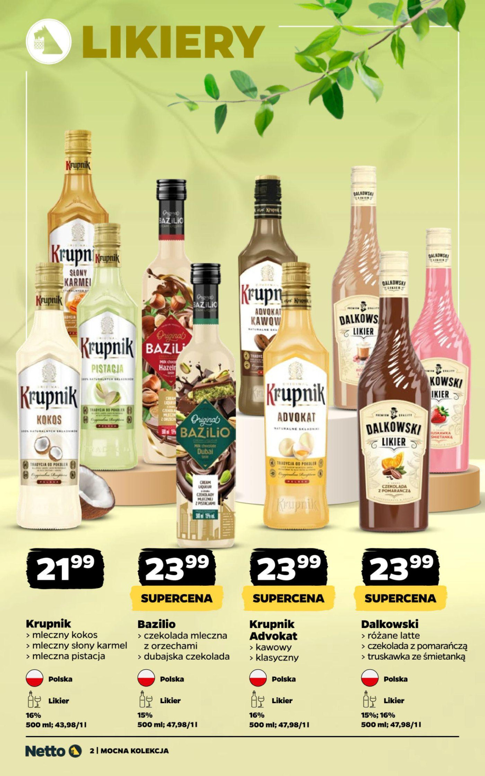 Leták Netto gazetka - Mocne Alkohole, Polsko - strana 2