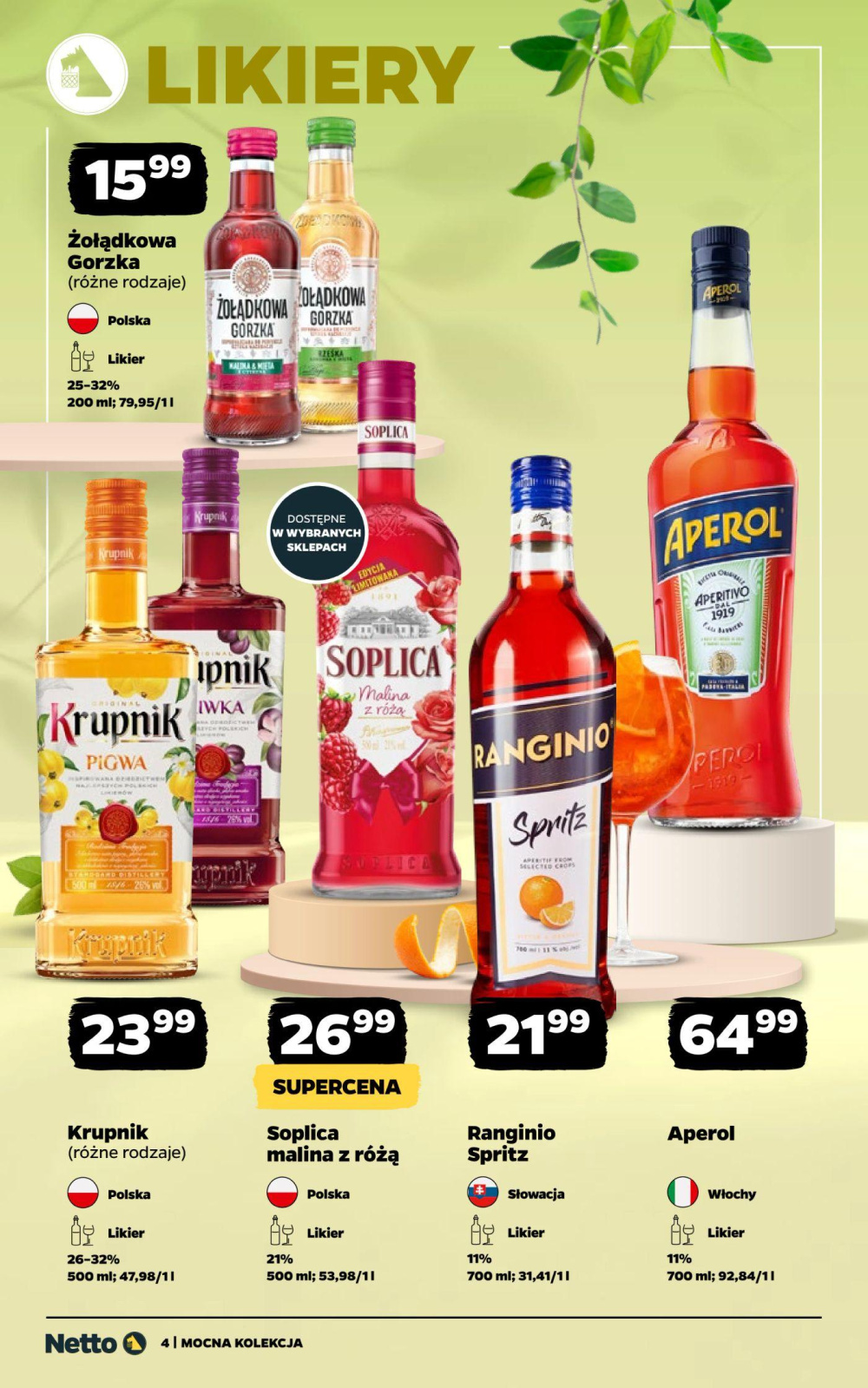 Leták Netto gazetka - Mocne Alkohole, Polsko - strana 4