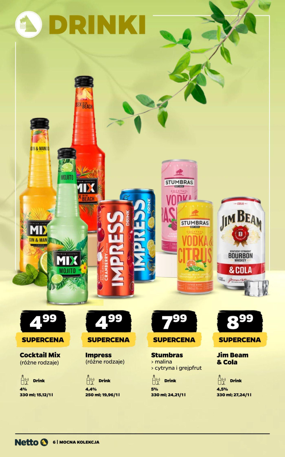 Leták Netto gazetka - Mocne Alkohole, Polsko - strana 6