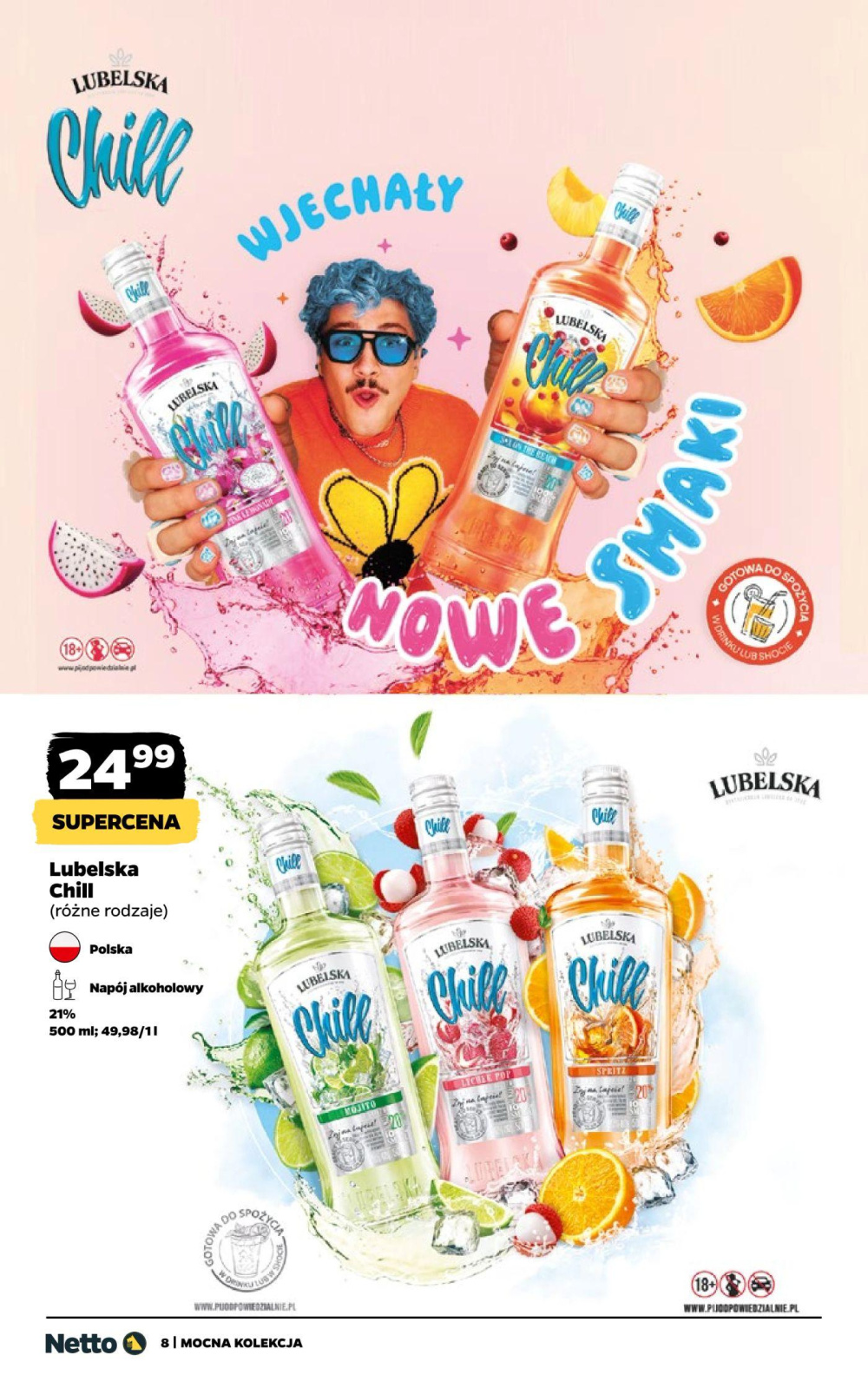 Leták Netto gazetka - Mocne Alkohole, Polsko - strana 8