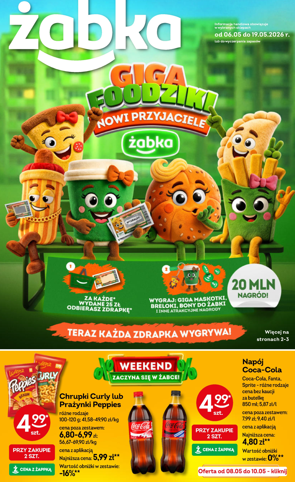Leták Żabka gazetka, Polsko - strana 1