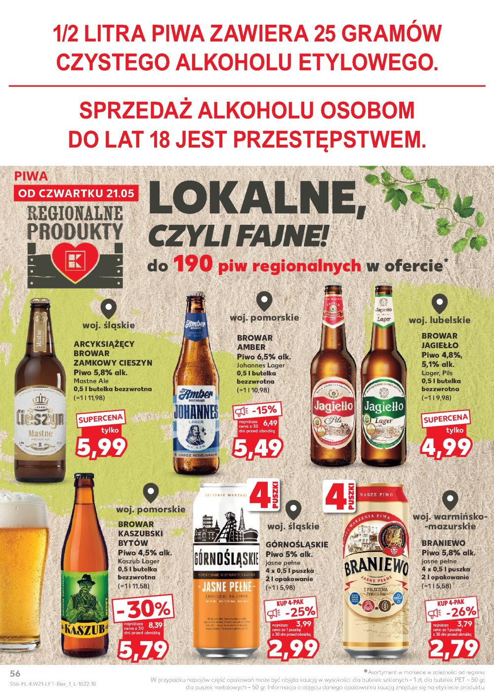 Leták Kaufland gazetka Cieszyn, Polsko - strana 56