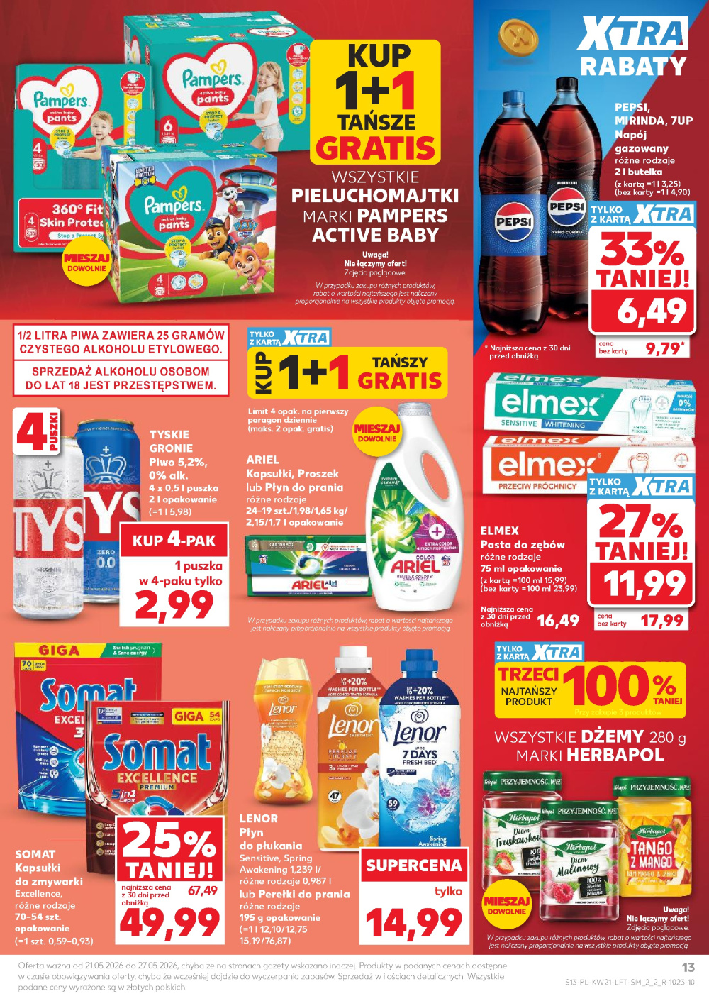Leták Kaufland gazetka Dąbrowa Górnicza Gołonóg, Polsko - strana 13