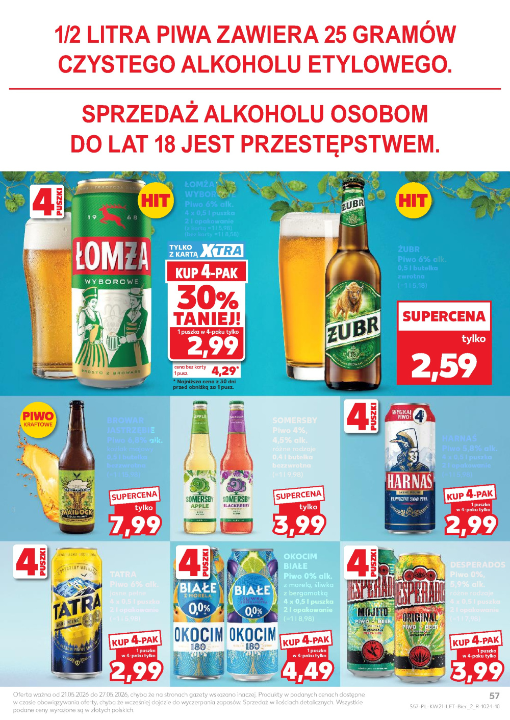 Leták Kaufland gazetka Żywiec, Polsko - strana 57