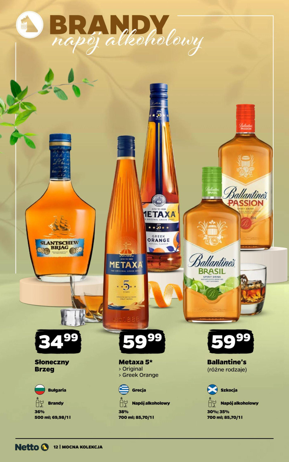 Leták Netto gazetka - Mocne alkohole, Polsko - strana 12