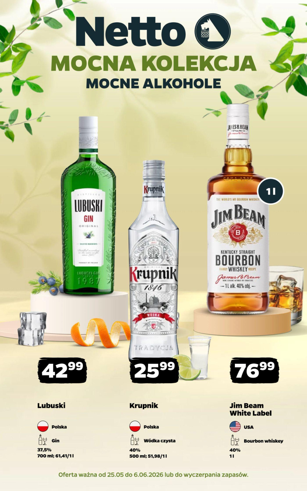 Leták Netto gazetka - Mocne alkohole, Polsko - strana 1