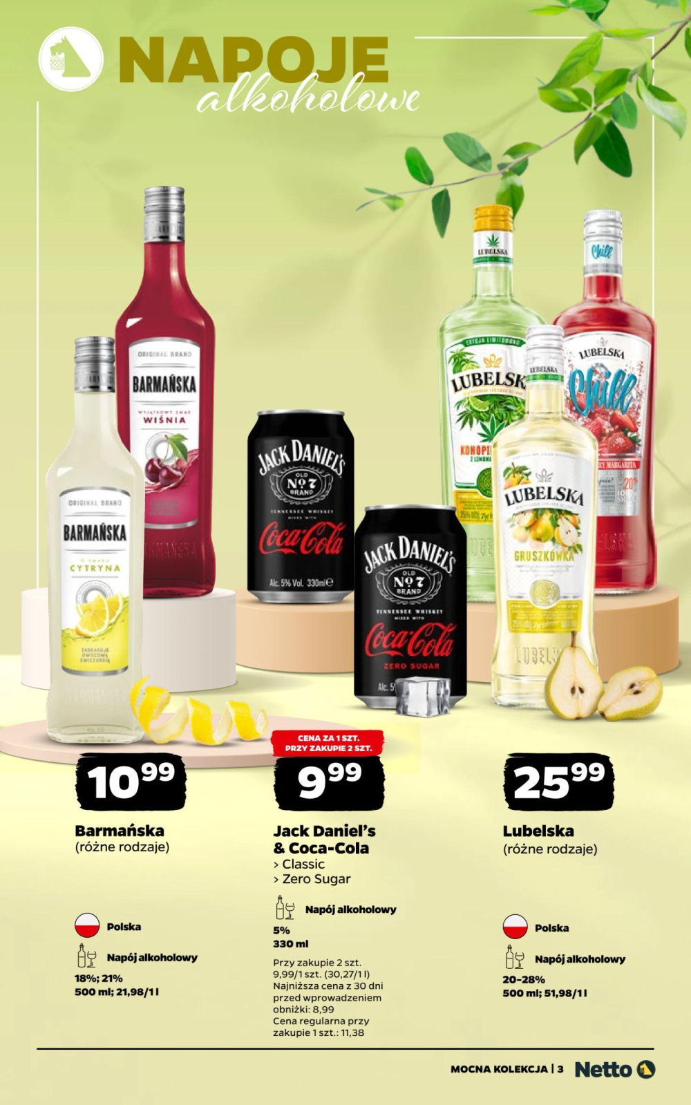 Leták Netto gazetka - Mocne alkohole, Polsko - strana 3