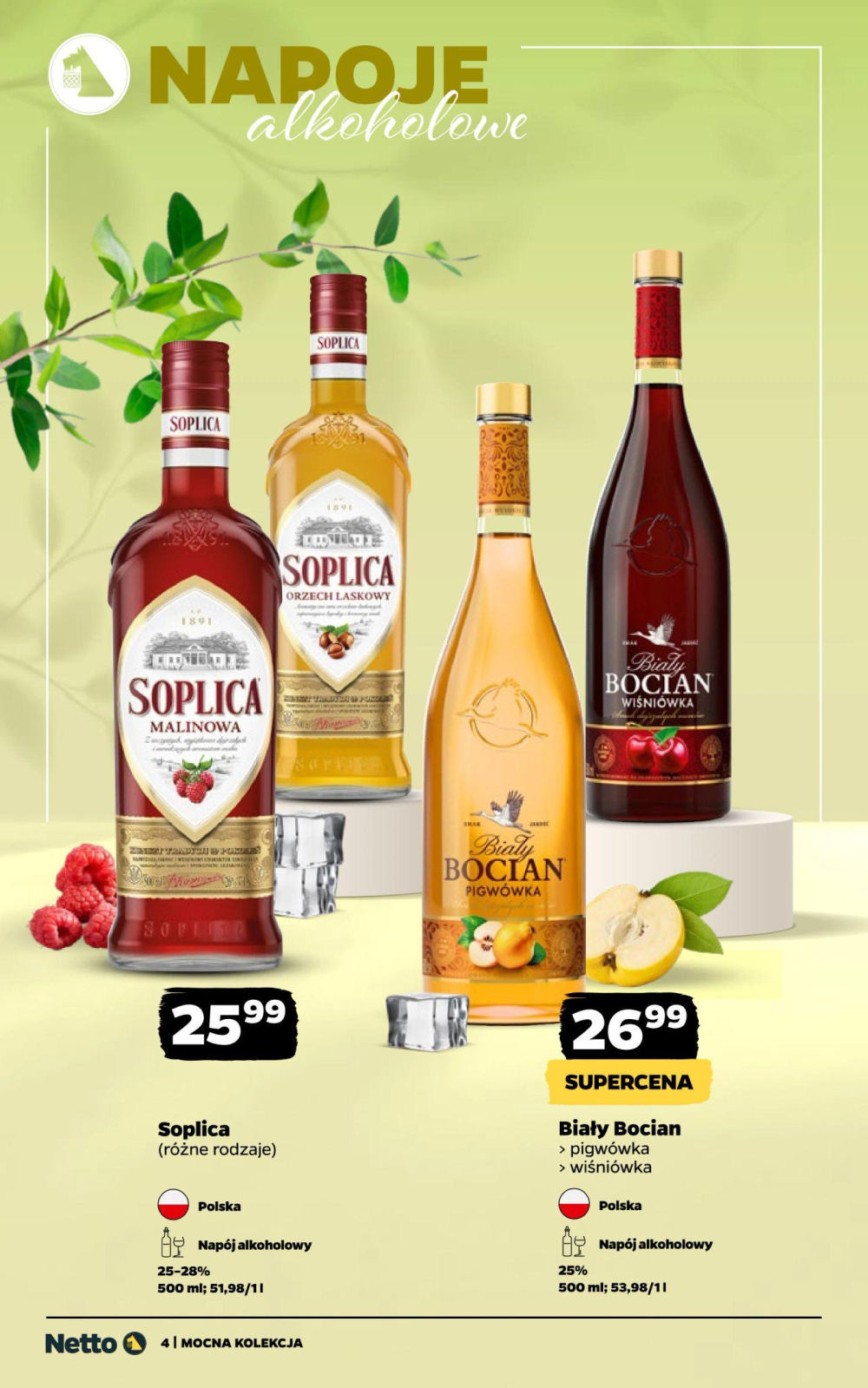 Leták Netto gazetka - Mocne alkohole, Polsko - strana 4