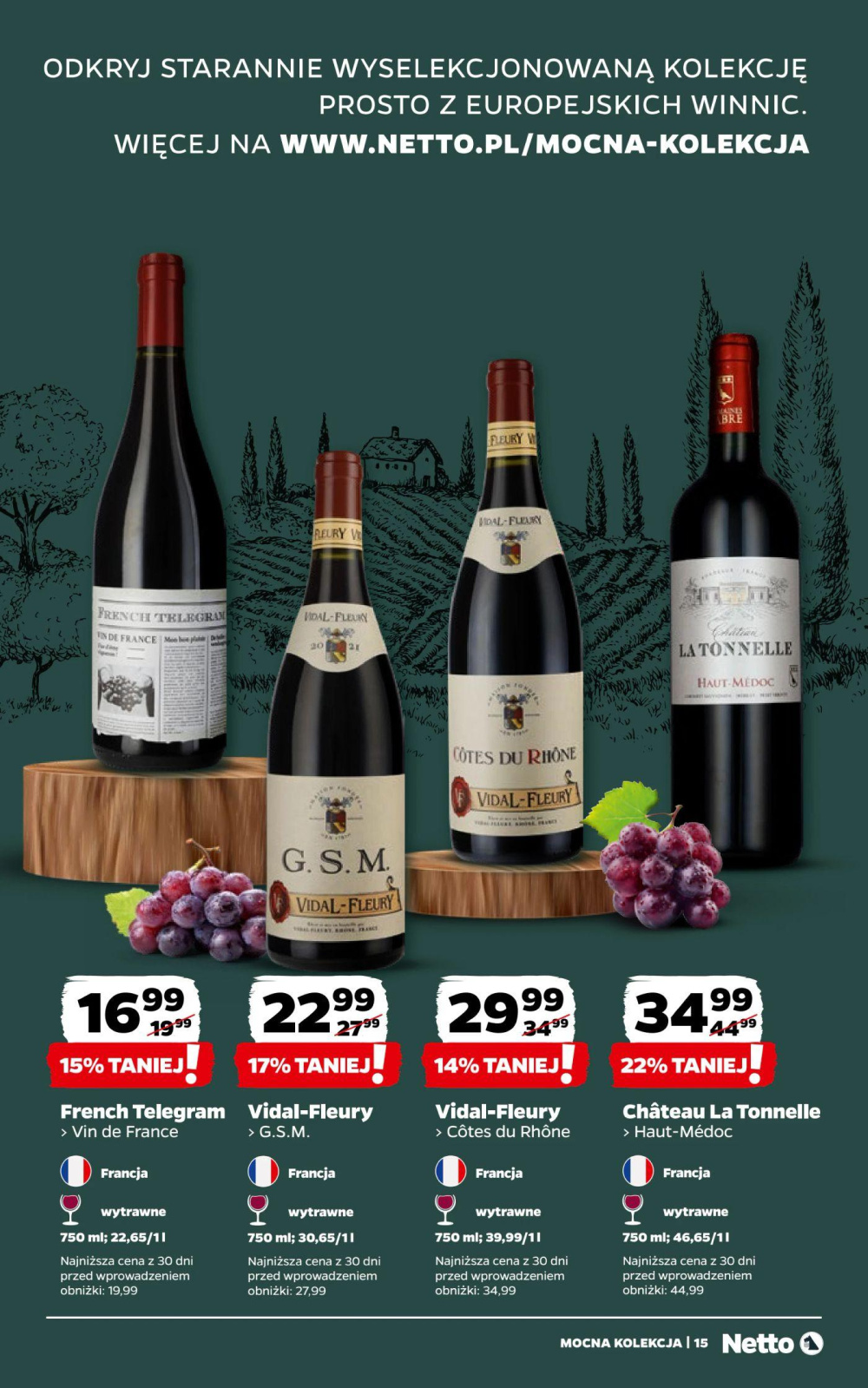 Leták Netto gazetka - Wina, Polsko - strana 15