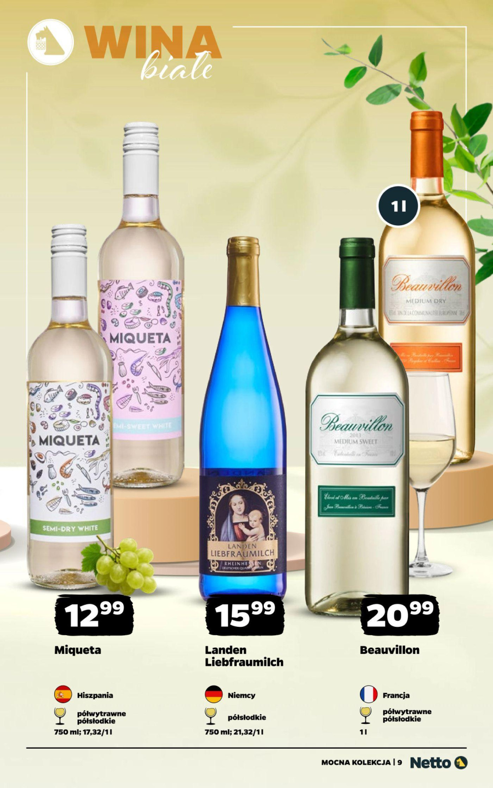 Leták Netto gazetka - Wina, Polsko - strana 9