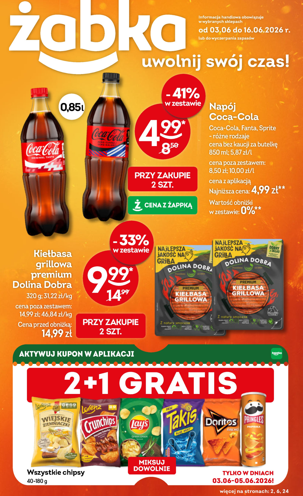 Leták Żabka gazetka, Polsko - strana 1