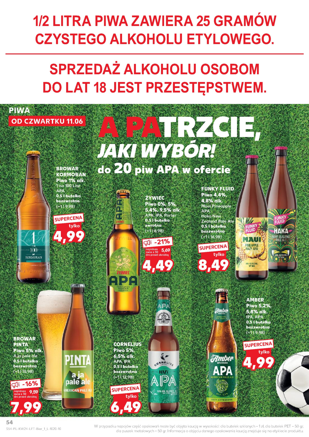 Leták Kaufland gazetka Kraków Prądnik Biały, Polsko - strana 54