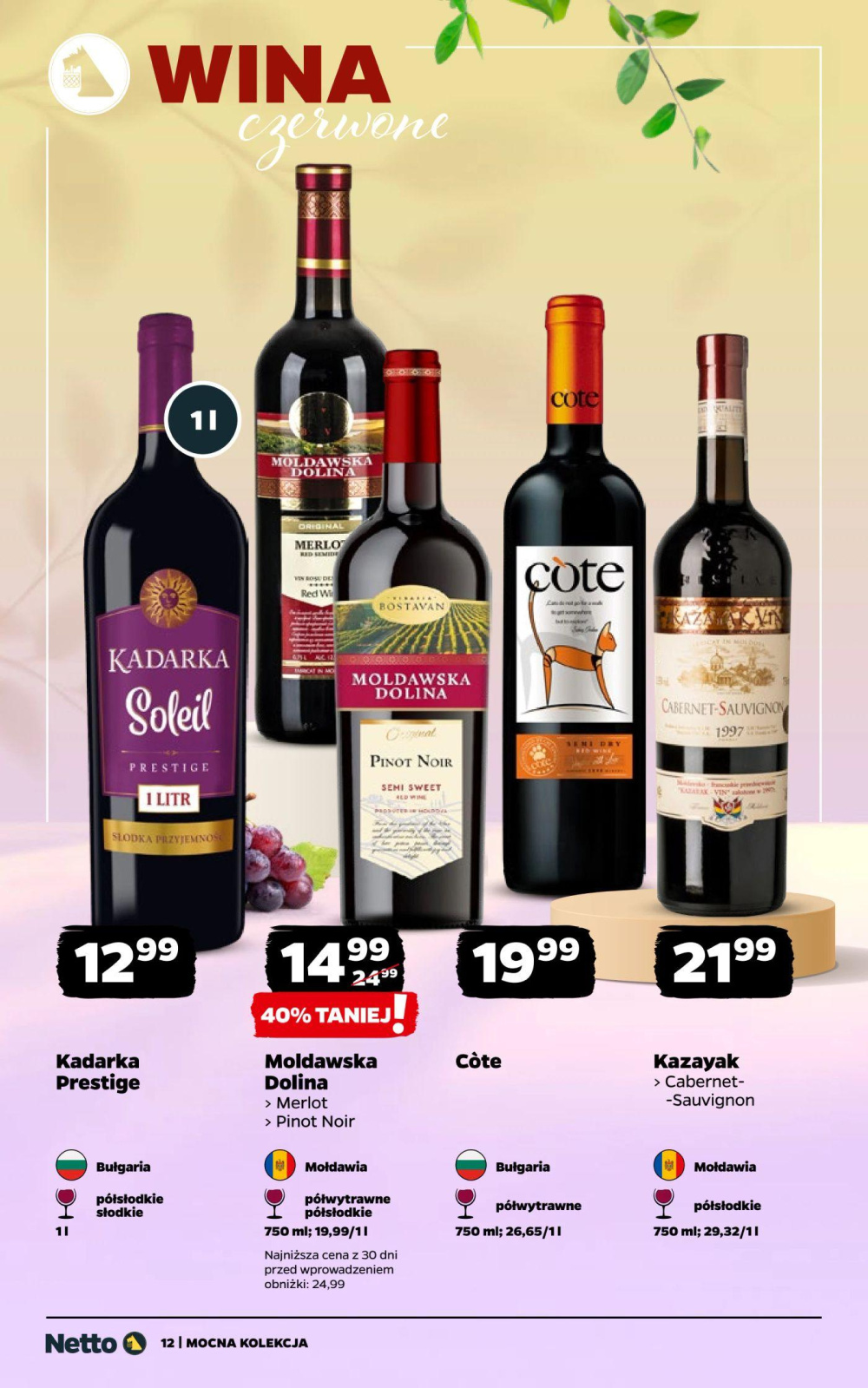 Leták Netto gazetka - Wina, Polsko - strana 12