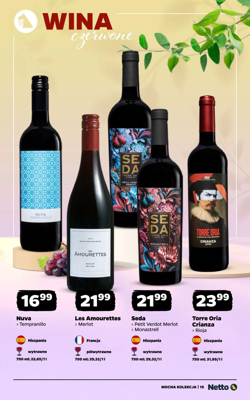 Leták Netto gazetka - Wina, Polsko - strana 15
