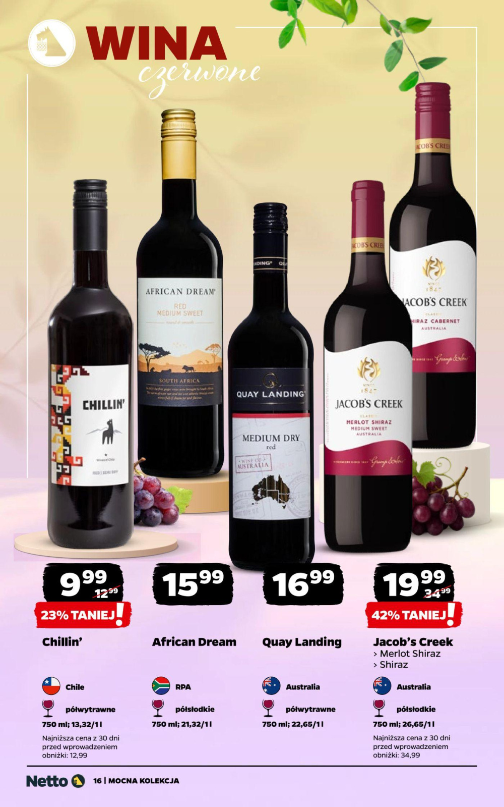 Leták Netto gazetka - Wina, Polsko - strana 16