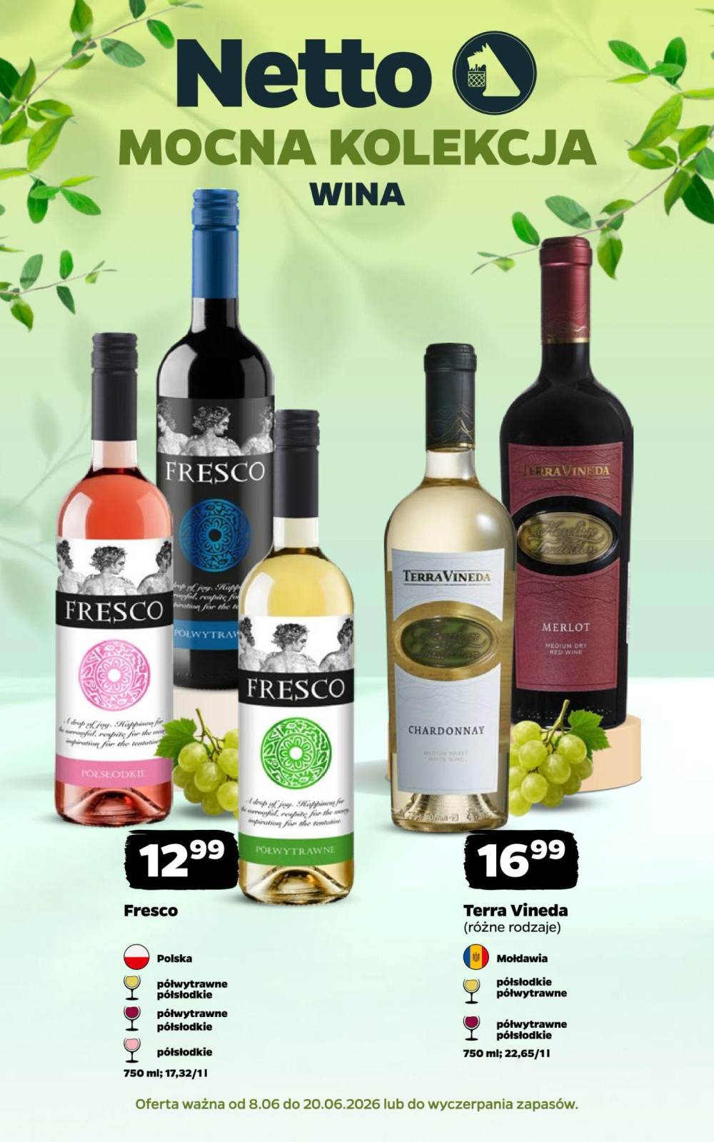 Leták Netto gazetka - Wina, Polsko - strana 1