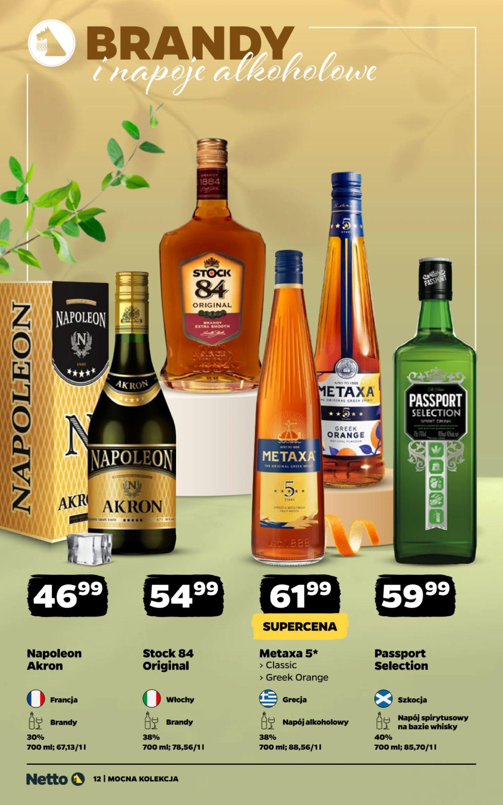 Leták Netto gazetka - Mocne Alkohole, Polsko - strana 12