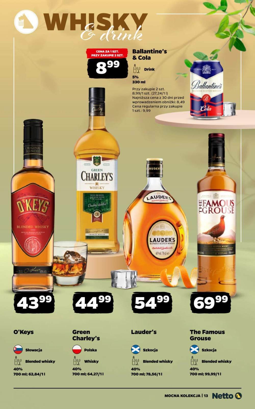 Leták Netto gazetka - Mocne Alkohole, Polsko - strana 13