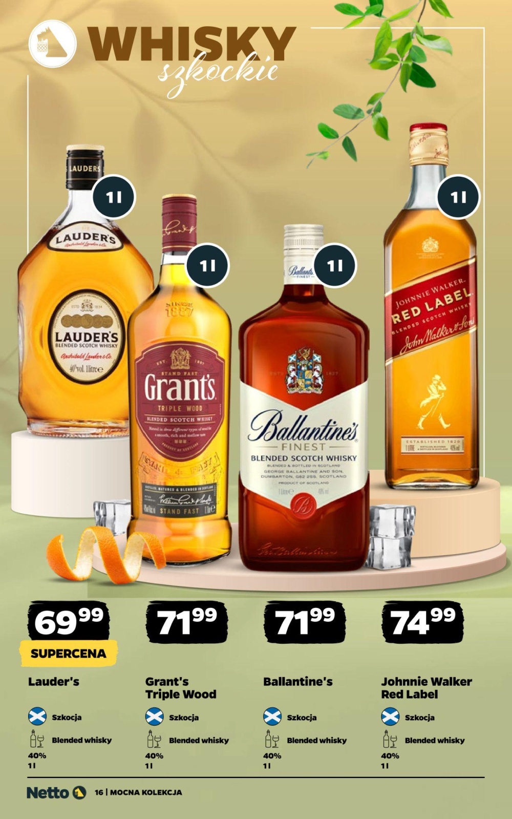 Leták Netto gazetka - Mocne Alkohole, Polsko - strana 16