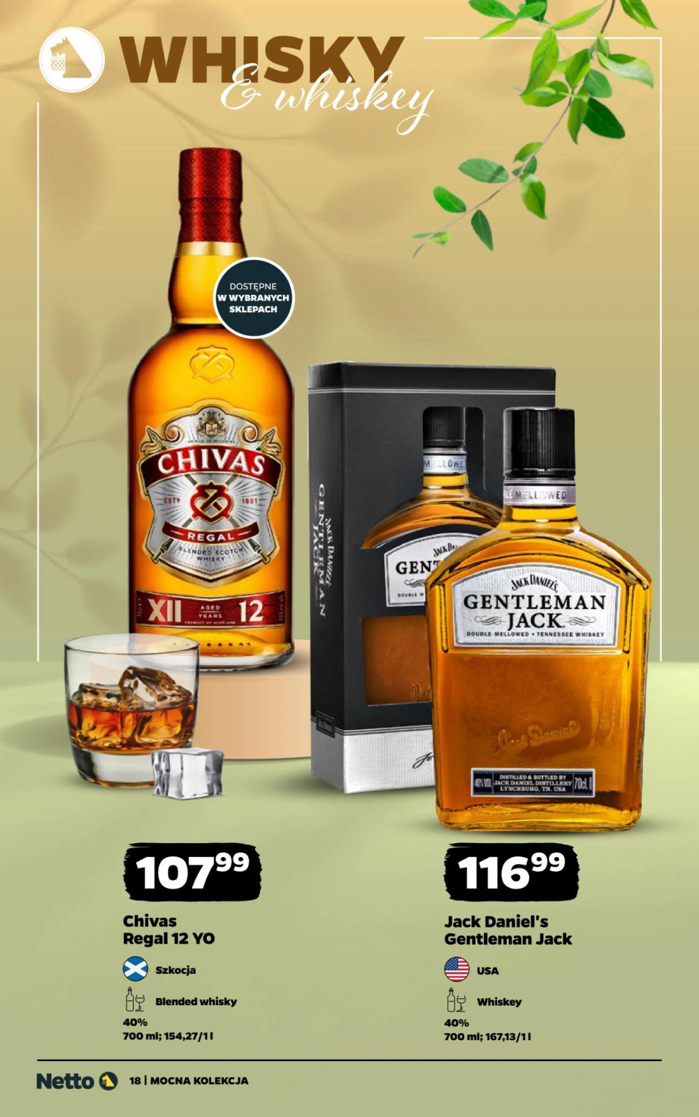 Leták Netto gazetka - Mocne Alkohole, Polsko - strana 18