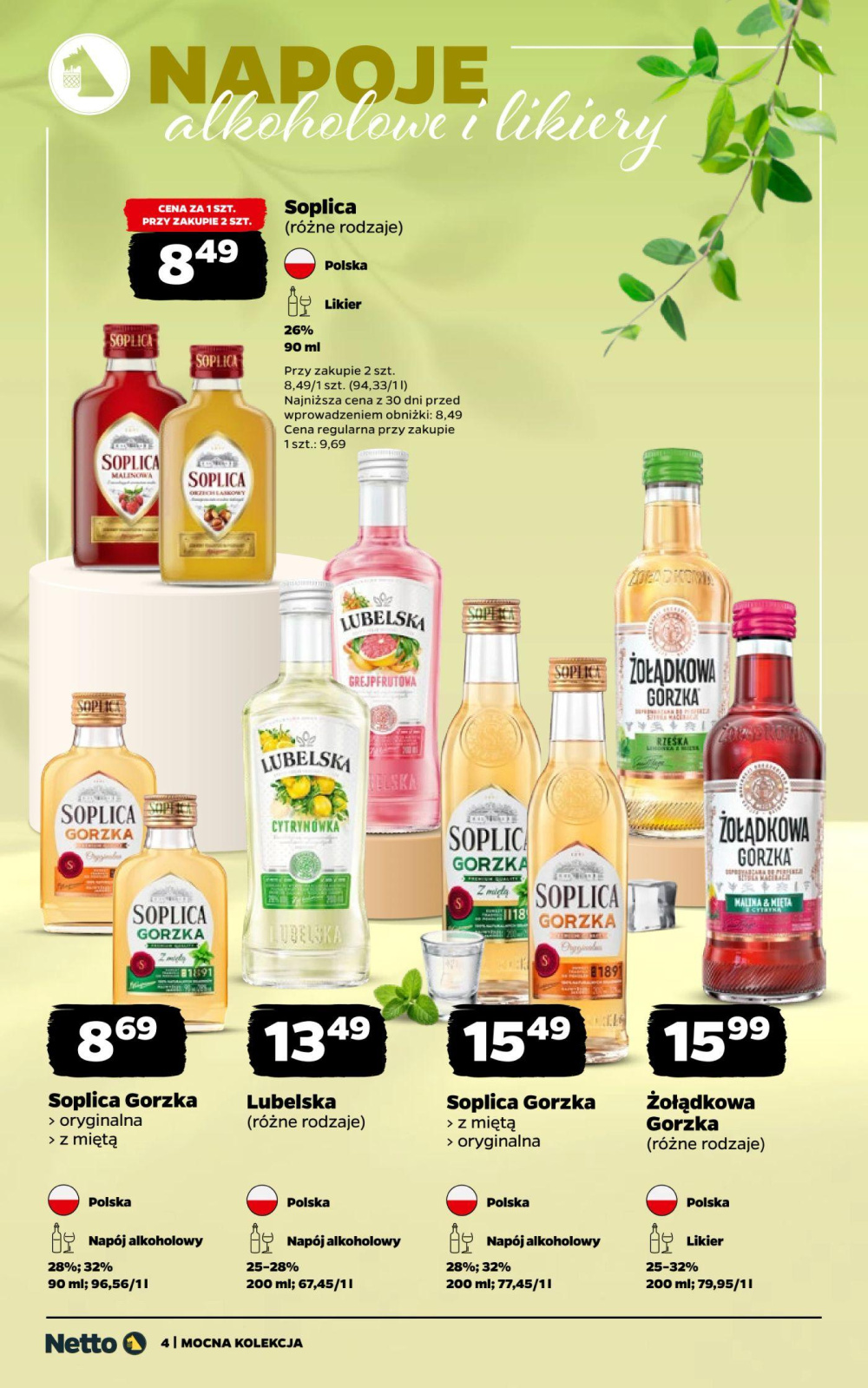 Leták Netto gazetka - Mocne Alkohole, Polsko - strana 4