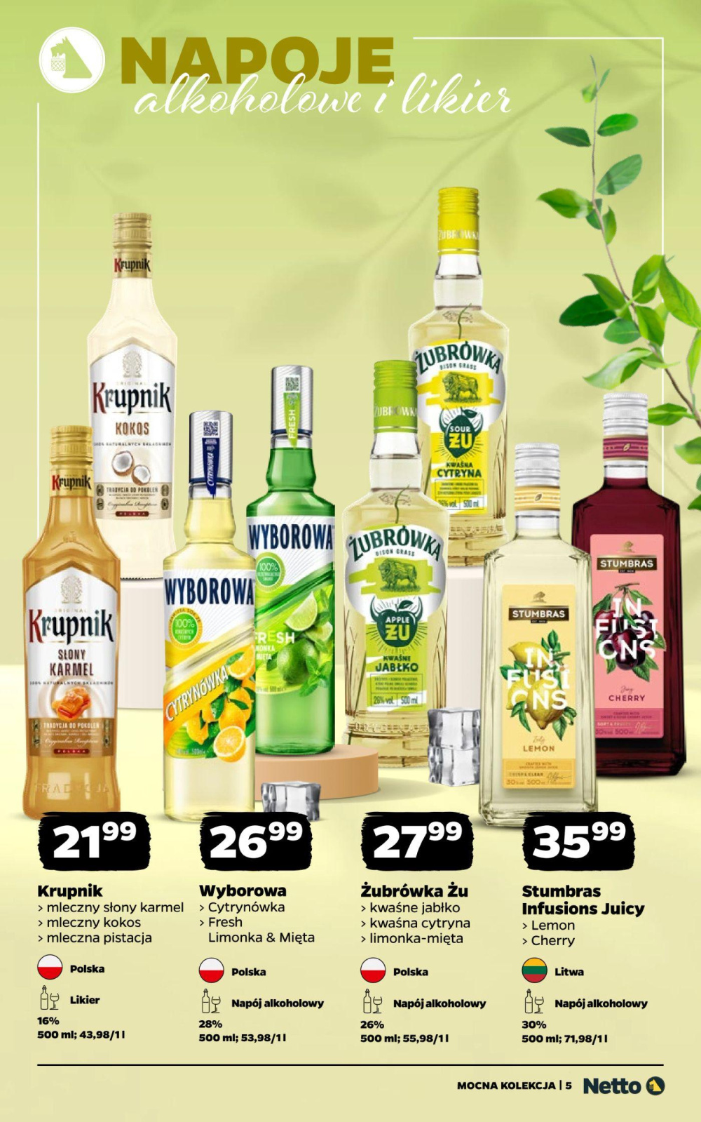 Leták Netto gazetka - Mocne Alkohole, Polsko - strana 5