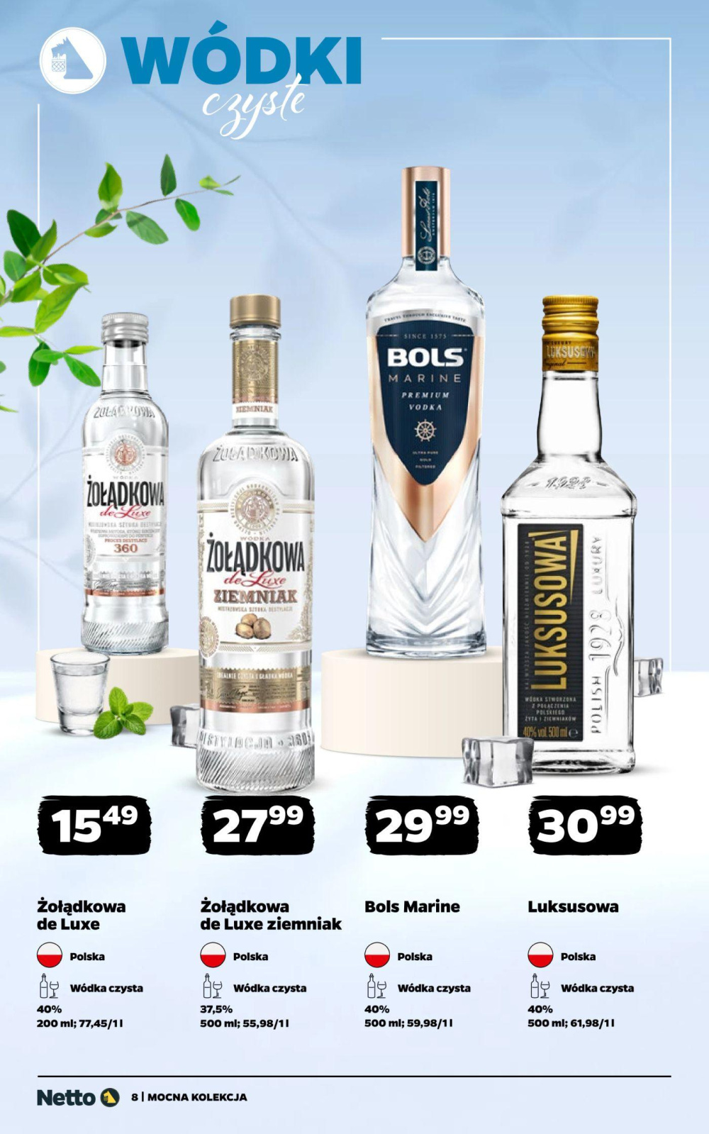 Leták Netto gazetka - Mocne Alkohole, Polsko - strana 8