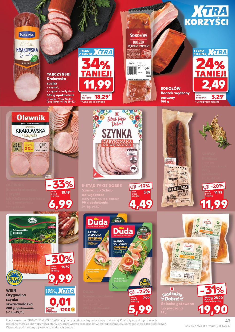 Leták Kaufland gazetka Kraków Prądnik Biały, Polsko - strana 43