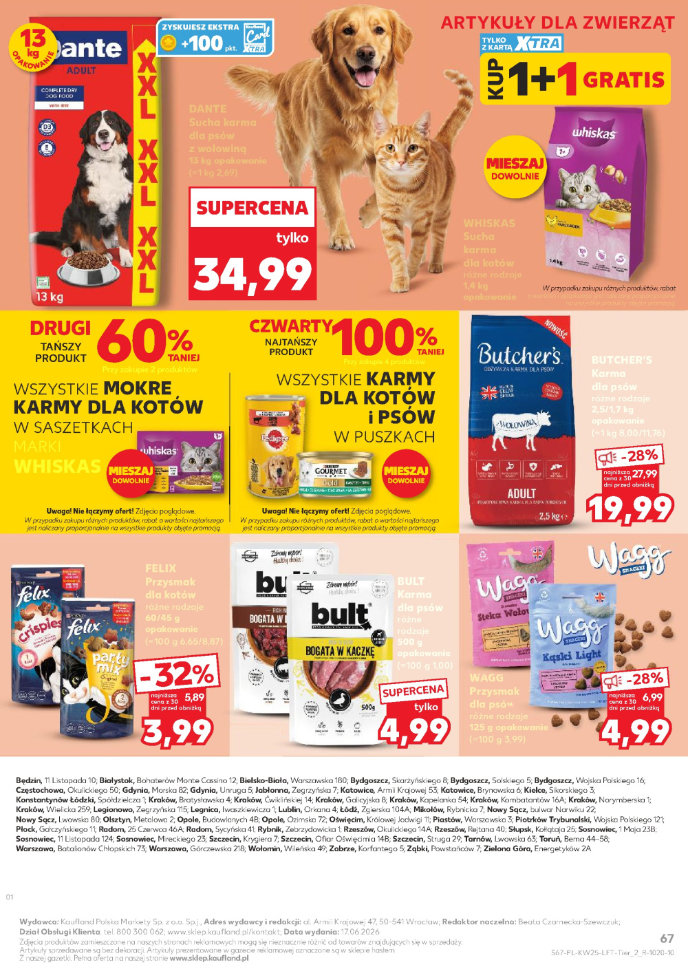 Leták Kaufland gazetka Kraków Prądnik Biały, Polsko - strana 67