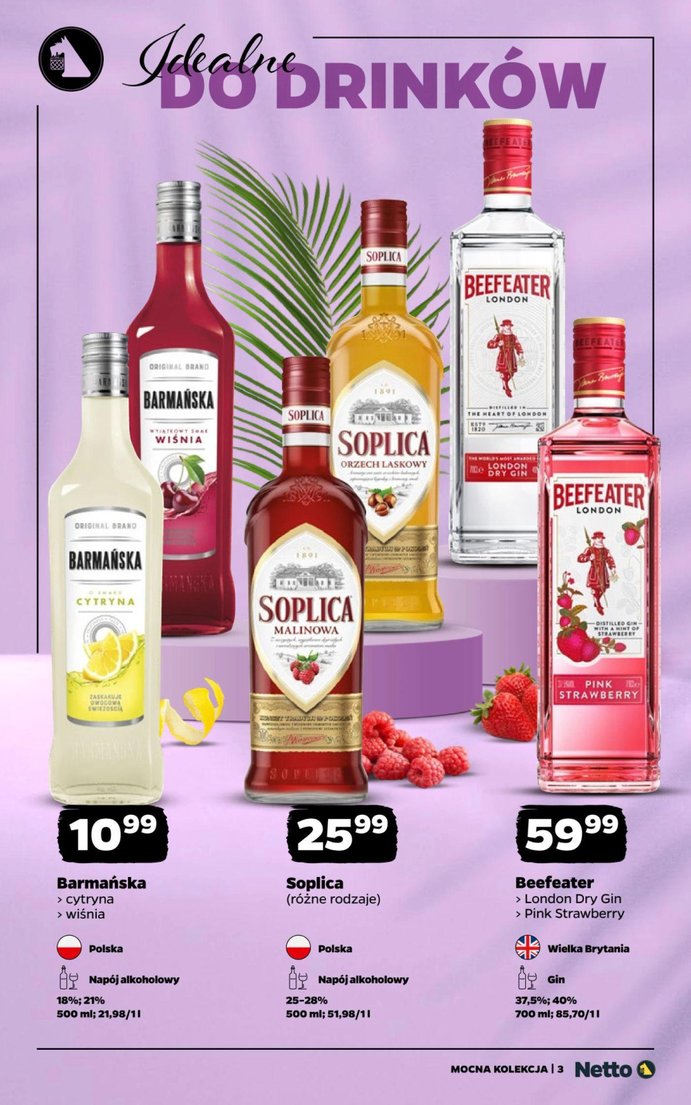 Leták Netto gazetka - Mocne alkohole, Polsko - strana 3