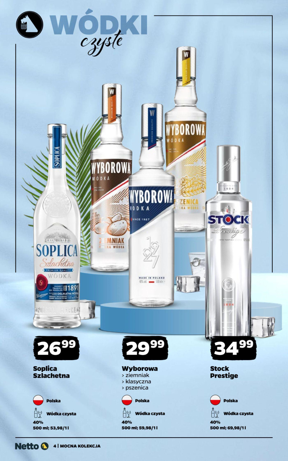 Leták Netto gazetka - Mocne alkohole, Polsko - strana 4