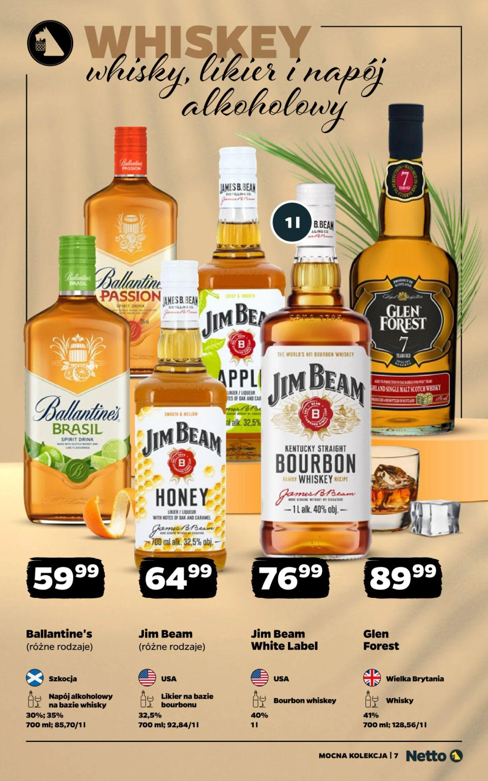 Leták Netto gazetka - Mocne alkohole, Polsko - strana 7