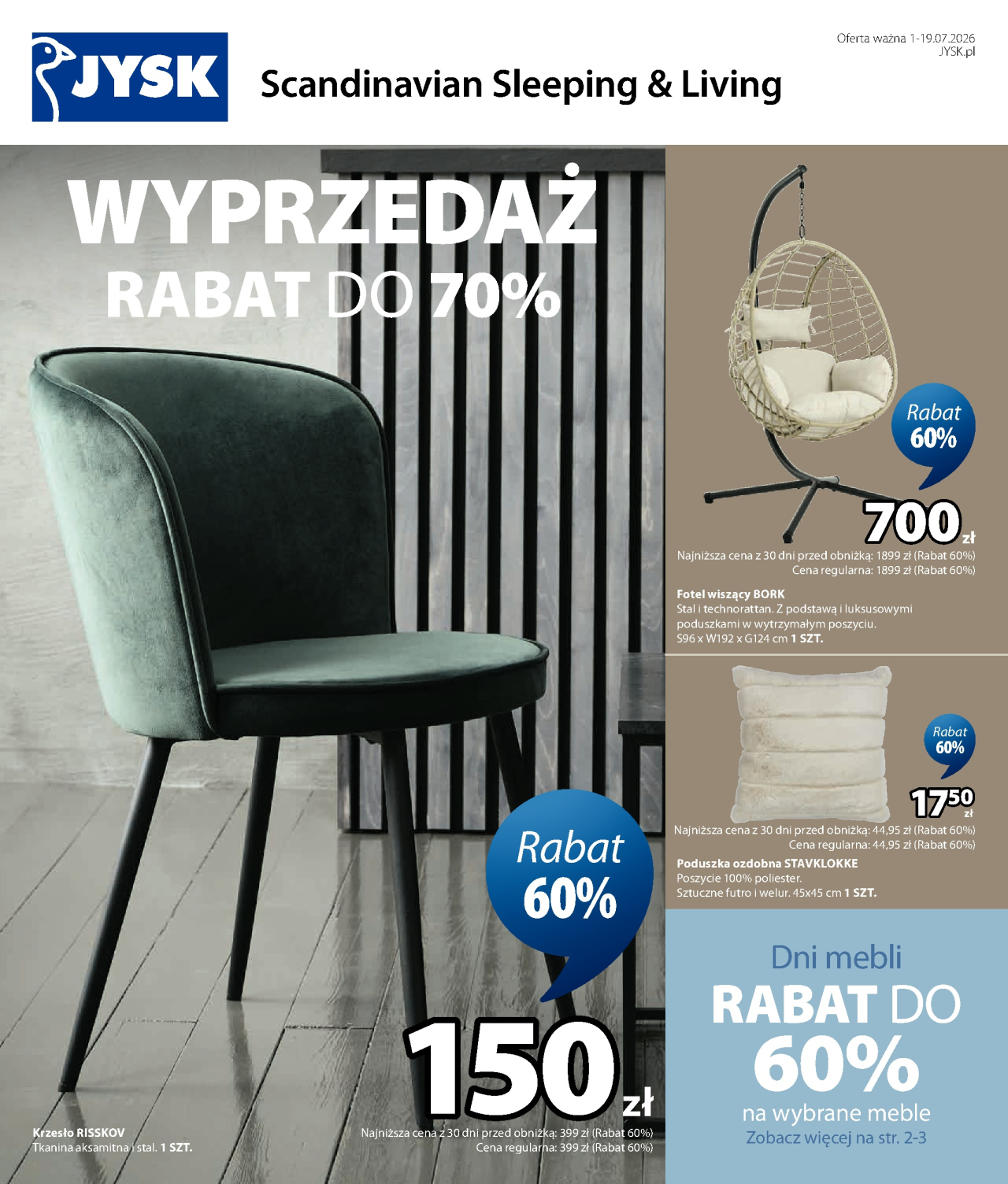 Jysk gazetka od 1. 07. 2026