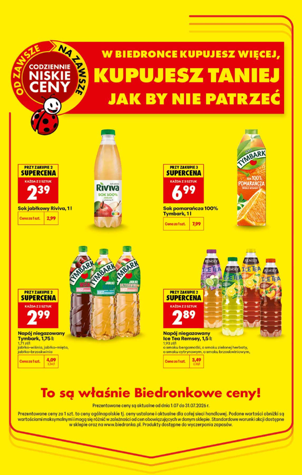 Leták Biedronka gazetka, Polsko - strana 1